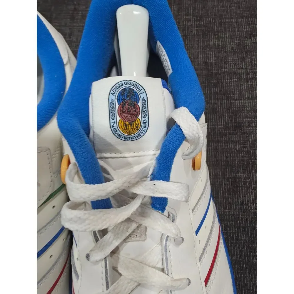 adidas Rivalry Low Paris Olympics Heritage White Blue Red JI0866 Men's Size 13